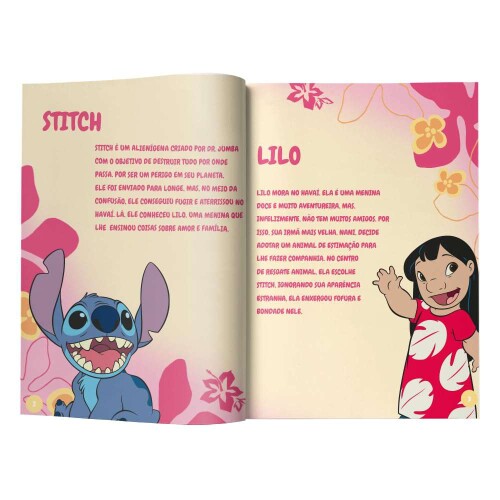 Livro de atividades Stitch com 500 adesivos Culturama