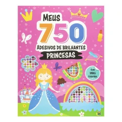 Livro de atividades com 750 strass princesas Brasileitura