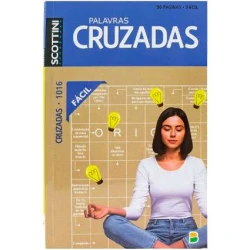 Livro palavras cruzadas nivel fácil 96 páginas