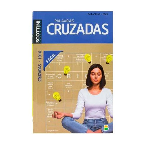 Livro palavras cruzadas nivel fácil 96 páginas