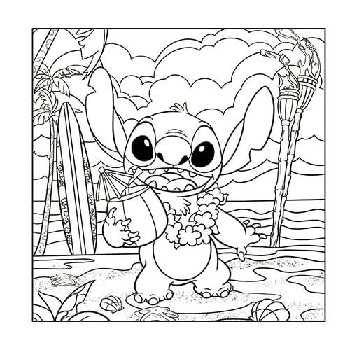 Livro para colorir Comfy Stitch com 24 páginas 120gr Culturama