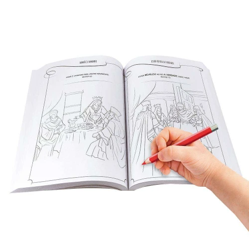 Livro para colorir Histórias da Bíblia com 333 desenhos BrasiLeitura