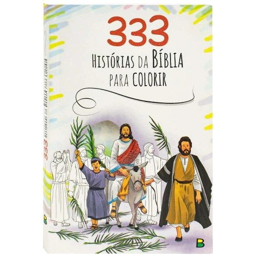 Livro para colorir Histórias da Bíblia com 333 desenhos BrasiLeitura