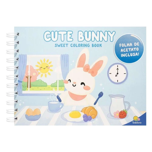 Livro para colorir Sweet Cute Bunny 50 páginas 180gr TodoLivro