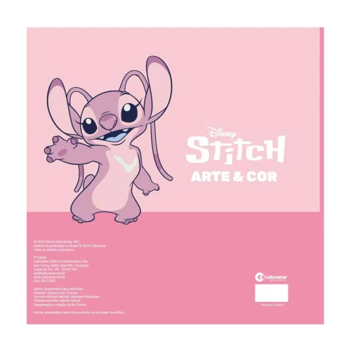 Livro para colorir arte Stitch Angel 36 páginas Culturama