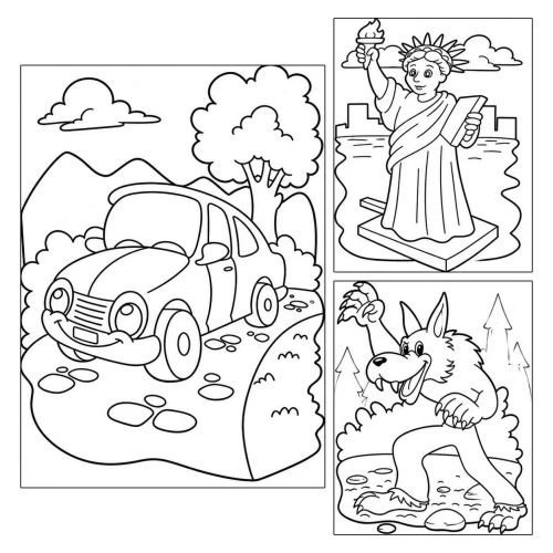 Livro para colorir atividades Festa das Cores com 06 páginas Brasileitura