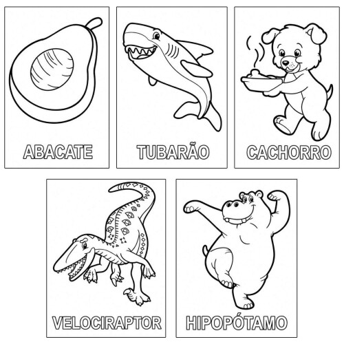 Livro para colorir brincando com as cores 4 páginas Livro para colorir brincando com as cores 4 páginas