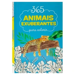 Livro para colorir com 365 atividades Animais Exuberantes Brasileitura