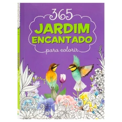 Livro para colorir com 365 atividades Jardim Encantado Brasileitura