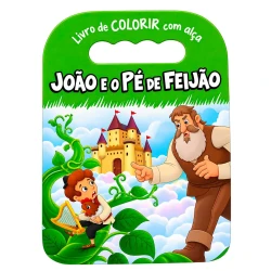 Livro para colorir com alça João e o Pé De Feijão com 16 páginas TodoLivro