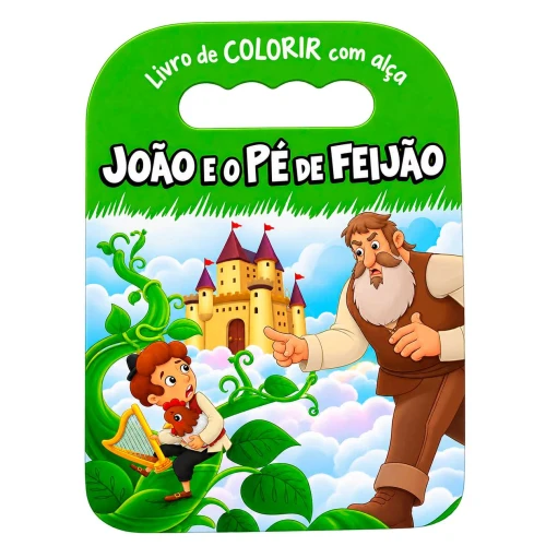 Livro para colorir com alça João e o Pé De Feijão com 16 páginas TodoLivro Livro para colorir com alça João e o Pé De Feijão com 16 páginas TodoLivro