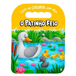 Livro para colorir com alça O Patinho Feio com 16 páginas TodoLivro