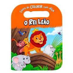Livro para colorir com alça O Rei Leão com 16 páginas TodoLivro