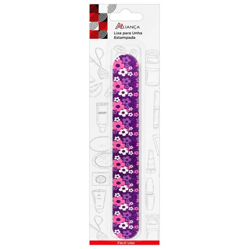 Lixa de unha colorida blister Aliança