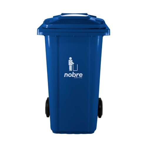 Lixeira coletora com tampa e rodinha 240 litros Azul Nobre Lixeira coletora com tampa e rodinha 240 litros Azul Nobre