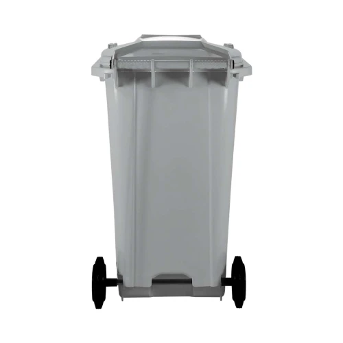 Lixeira coletora com tampa e rodinha 240 litros cinza Nobre Lixeira coletora com tampa e rodinha 240 litros cinza Nobre