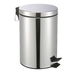 Lixeira com pedal 05 litros inox Lixeira com pedal 05 litros inox