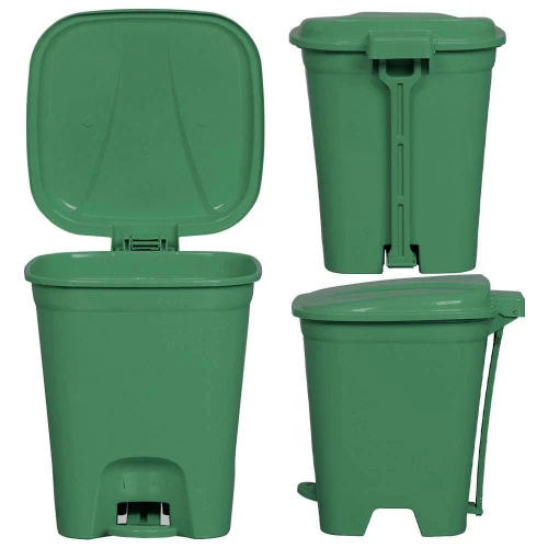 Lixeira com pedal 7,5l quadrada sortida Rischioto