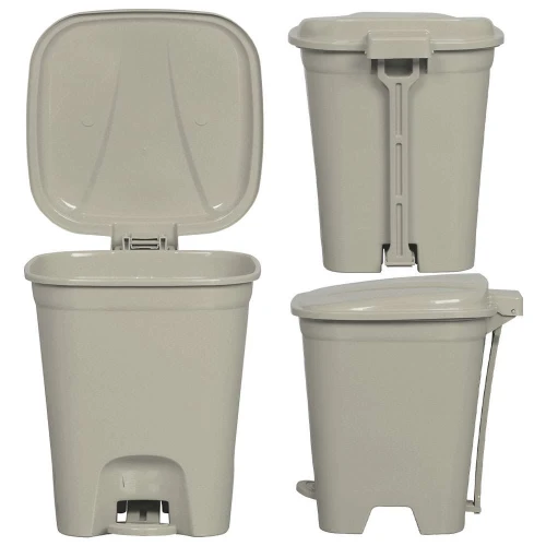 Lixeira com pedal 7,5l quadrada sortida Rischioto