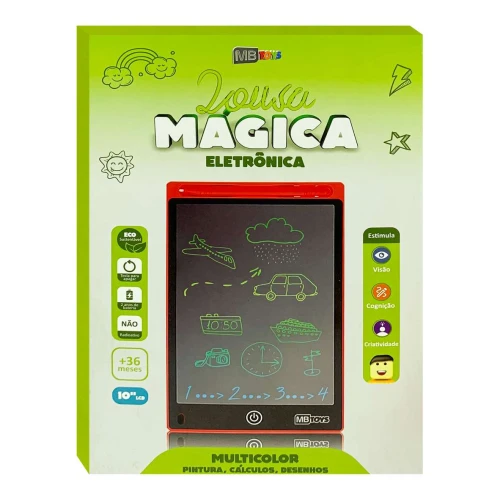 Lousa mágica eletrônica 25x17cm sortidas
