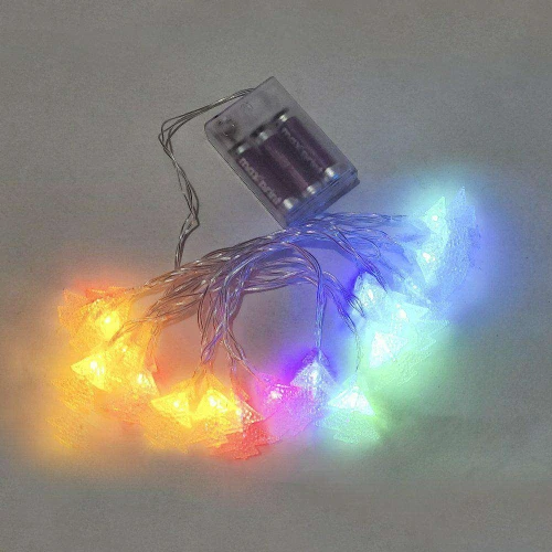 Luminária cordão de led colorido árvore 20 leds 3mt