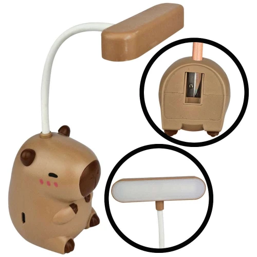 Luminária de mesa capivara usb Onyx
