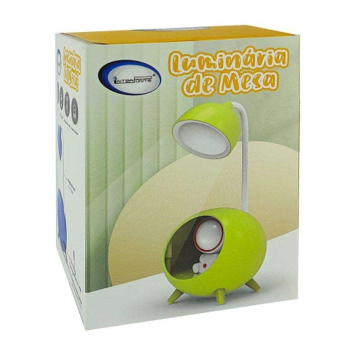 Luminária de mesa led articulada infantil usb sortida Interponte
