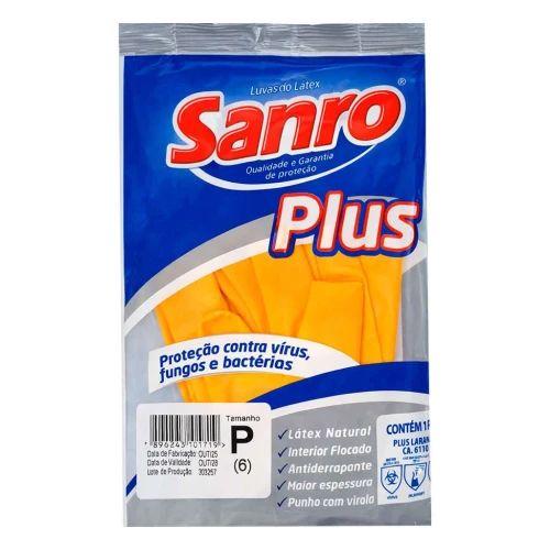 Luva multiuso forrada plus pequena Sanro