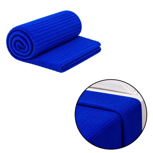 Manta microfibra casal 180x200cm canelada sortidas