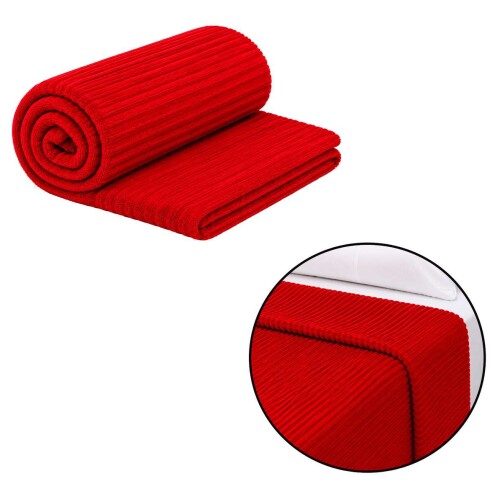 Manta microfibra casal 180x200cm canelada sortidas