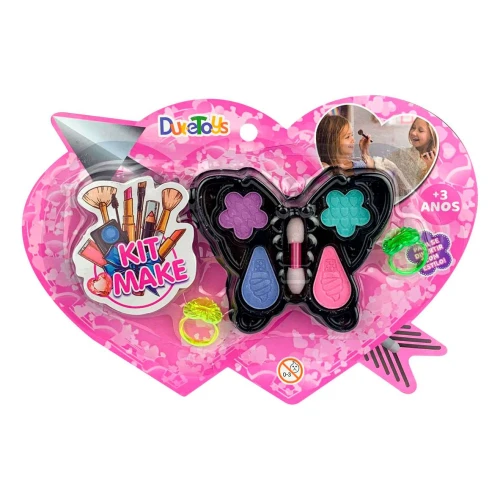 Maquiagem para boneca e bijuteria kit make