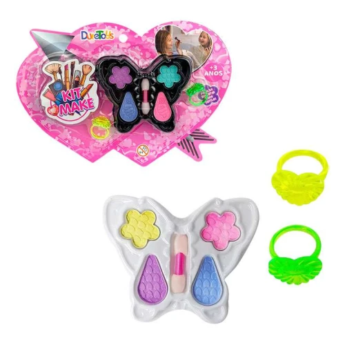 Maquiagem para boneca e bijuteria kit make