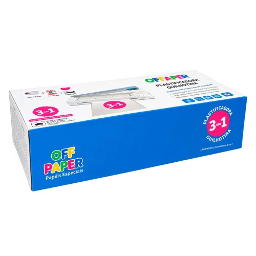 Máquina para plástificação e guilhotina A3 220v Off Paper Máquina para plástificação e guilhotina A3 220v Off Paper