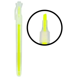 Marca texto fluorescente amarelo BRW