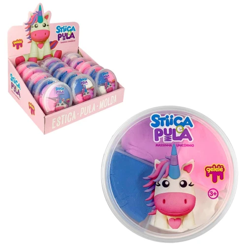 Massa de modelar 20g Unicórnio estica e pula coloridas Doce Brinquedo
