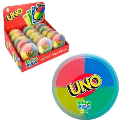 Massa de modelar 20g Uno estica e pula coloridas Doce Brinquedo