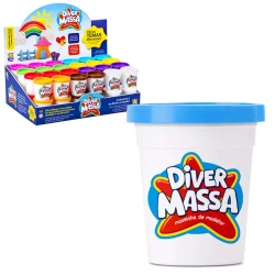 Massa de modelar 50 gramas potinho divermassa