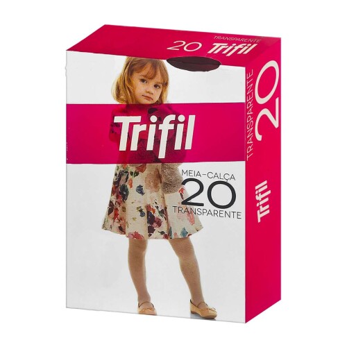 MEIA CALCA BABY TRANSPARENTE CHAMPANHE 8 MESES A 2 ANOS TRIFIL (M)(V)