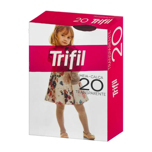 MEIA CALCA BABY TRANSPARENTE CHAMPANHE 8 MESES A 2 ANOS TRIFIL (M)(V)