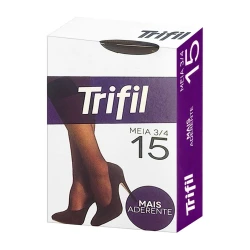 MEIA FINA 3/4 C/LYCRA NATURAL TRIFIL (V)(M)