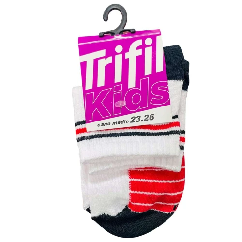 MEIA INFANTIL MENINO P CANO MEDIO 23/26 C/01 SORT. TRIFIL(V)