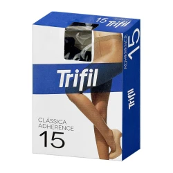 Meia calça adherence com lycra média preta Trifil