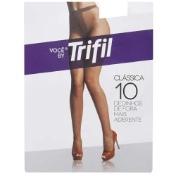 Meia calça dedinho de fora com lycra natural tamanho G Trifil