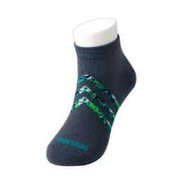 Meia esportiva Mormaii cano curto com 03 unidades 35/38 branca e cinza