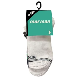 Meia esportiva Mormaii cano curto com 03 unidades 35/38 branca e cinza
