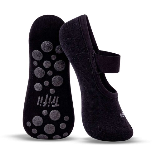 Meia feminina sapatilha pilates 34/39 preto Trifil