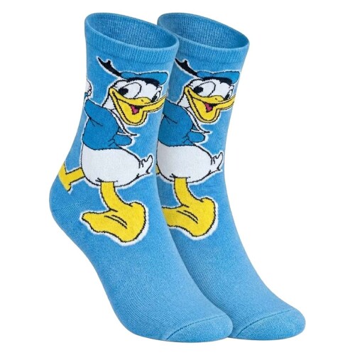Meia juvenil masculino Mickey e amigos cano longo com 01 unidade tamanho 30 ao 35 Trifil