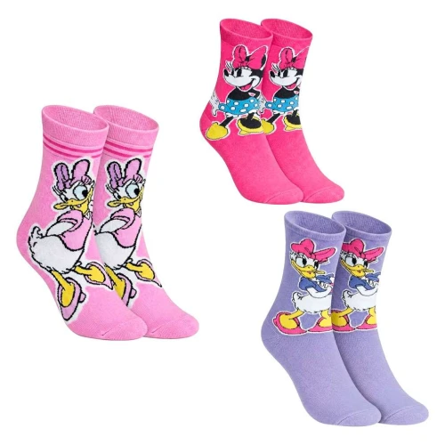 Meia infantil feminina Mickey e amigos cano longo com 01 unidade tamanho 24 ao 29 Trifil Meia infantil feminina Mickey e amigos cano longo com 01 unidade tamanho 24 ao 29 Trifil