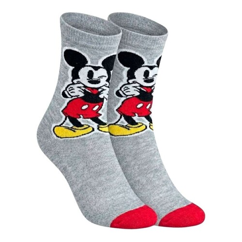Meia infantil masculina Mickey e amigos cano longo com 01 unidade tamanho 24 ao 29 Trifil