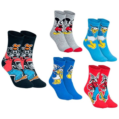 Meia infantil masculina Mickey e amigos cano longo com 01 unidade tamanho 24 ao 29 Trifil